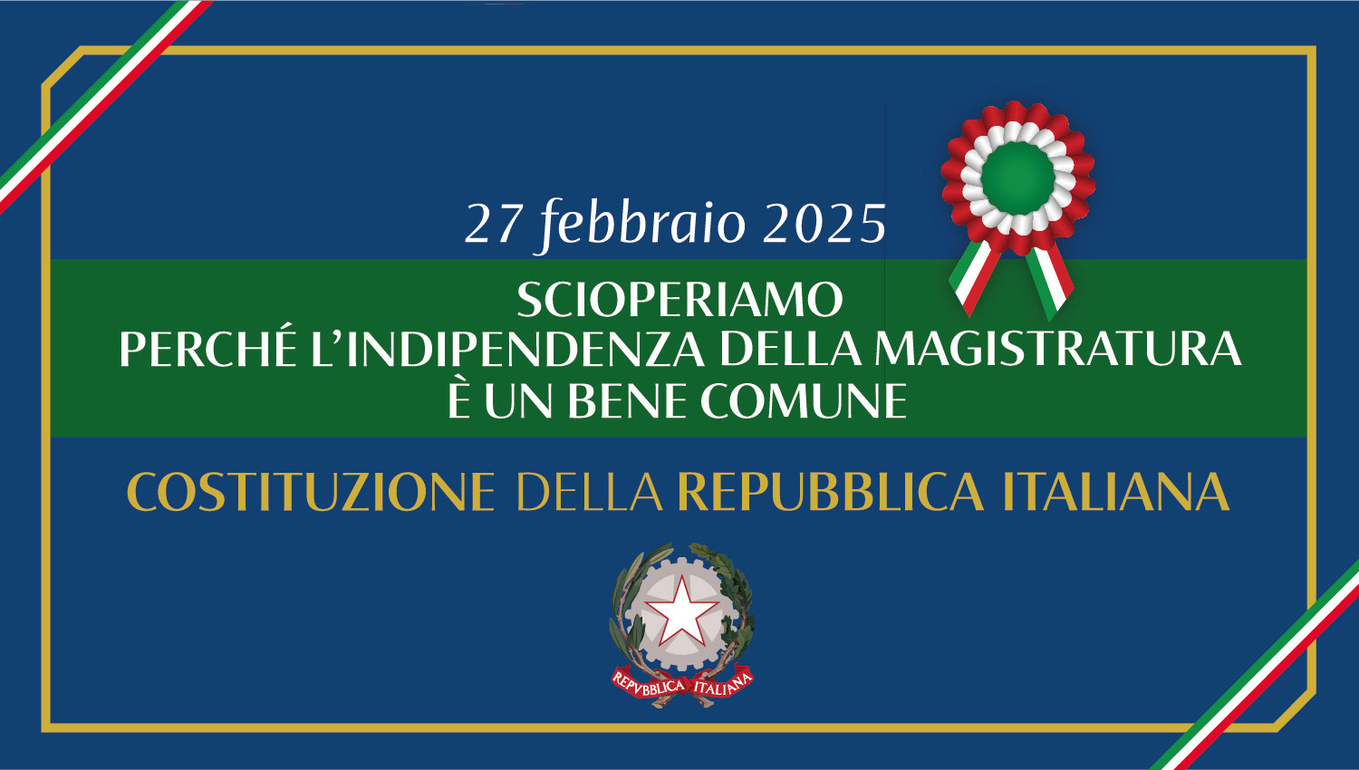 27 febbraio 2025: sciopero dei magistrati